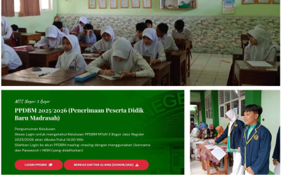 Pengumuman Hasil Seleksi Jalur Reguler dan Ketentuan Daftar Ulang Peserta Didik Baru MTs Negeri 3 Bogor Tahun Pelajaran 2025/2026