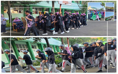 Semarak Pembukaan Pekan Classmeeting MTs Negeri 3 Bogor: Gerak Jalan, Senam Bersama, dan Lomba Antar Kelas Meriahkan Suasana