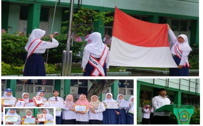 Upacara Bendera Senin Pagi, MTs Negeri 3 Bogor Teguhkan Disiplin dan Apresiasi Prestasi Gemilang Siswa